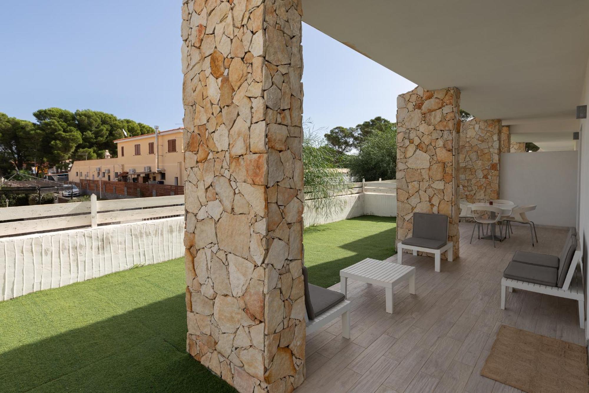 Case Vacanze "Bianco Mare" Porto Pino Εξωτερικό φωτογραφία